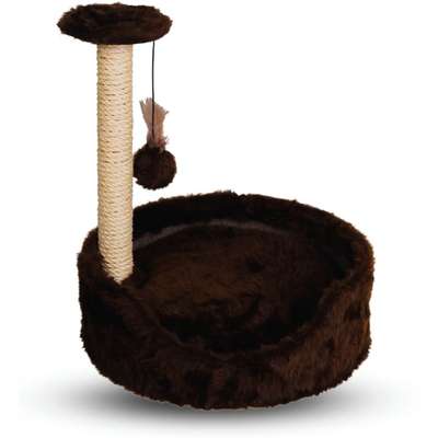 Brinquedo Arranhador Cama Le Petin Cat Conforto Marrom
