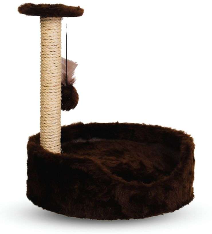 Brinquedo Arranhador Cama Le Petin Cat Conforto Marrom - Tam. Único