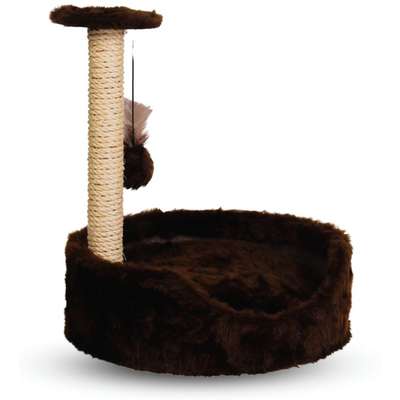Brinquedo Arranhador Cama Le Petin Cat Conforto Marrom