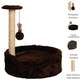 Brinquedo Arranhador Cama Le Petin Cat Conforto Marrom