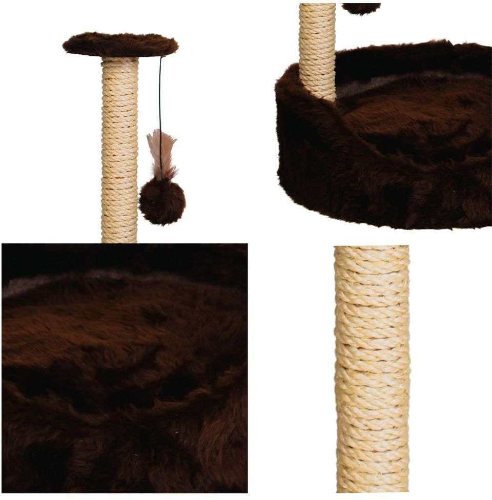 Brinquedo Arranhador Cama Le Petin Cat Conforto Marrom - Tam. Único