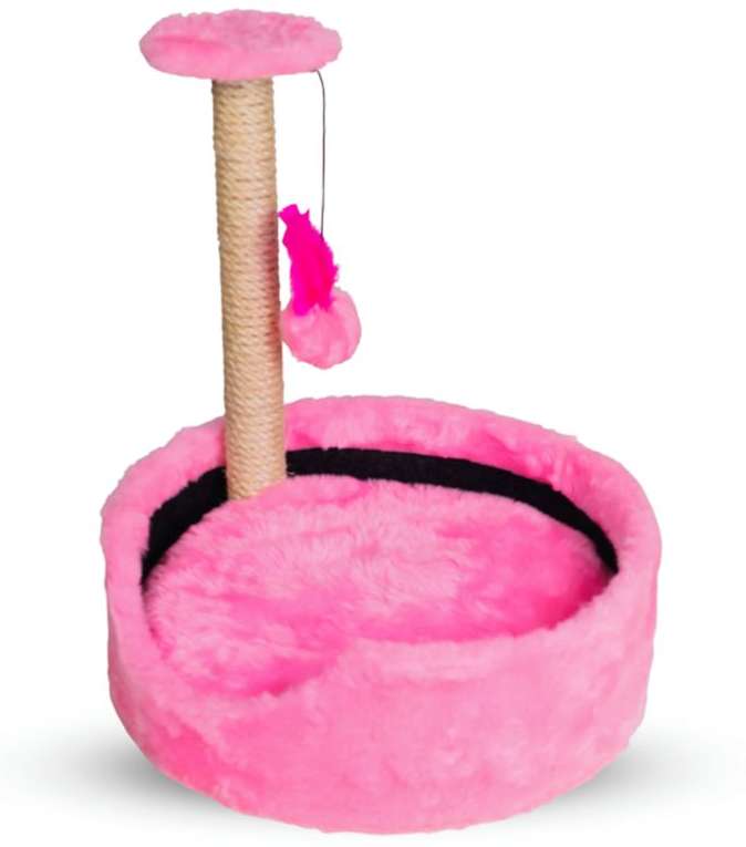 Brinquedo Arranhador Cama Le Petin Cat Conforto Pink - Tam. Único