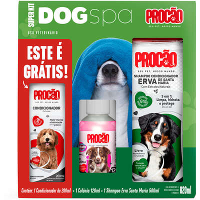 Kit Procão Shampoo Erva Santa Maria + Condicionador + Colônia