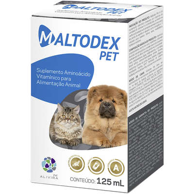 Suplemento Alivira Maltodex Pet para Cães e Gatos