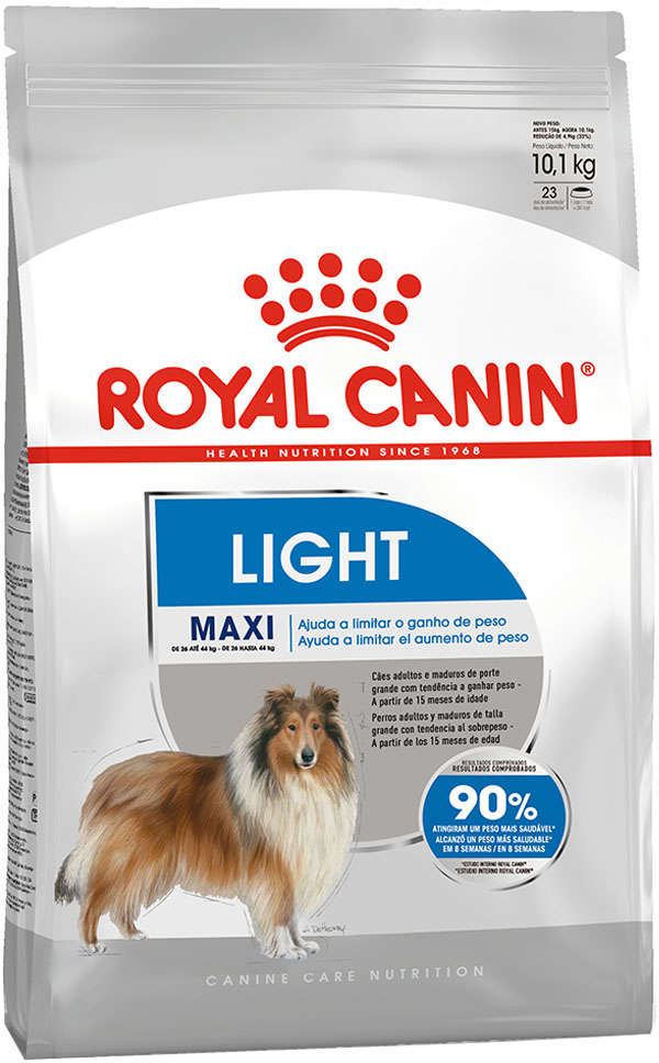 Ração Royal Canin Maxi Light para Cães Adultos ou Idosos de Raças Grandes - 10,1Kg