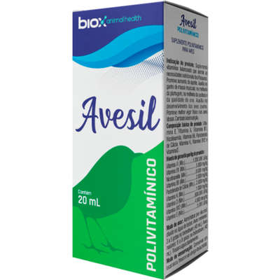 Suplemento Biox Avesil Polivitaminico para Pássaros