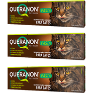Kit Suplemento Vitamínico-Aminoácido Avert Queranon Pasta para Gatos - 3 Unidades