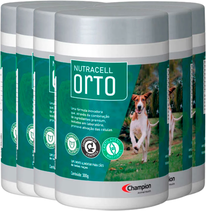 Kit Suplemento Alimentar Champion Nutracell Orto para Cães - 6 Unidades
