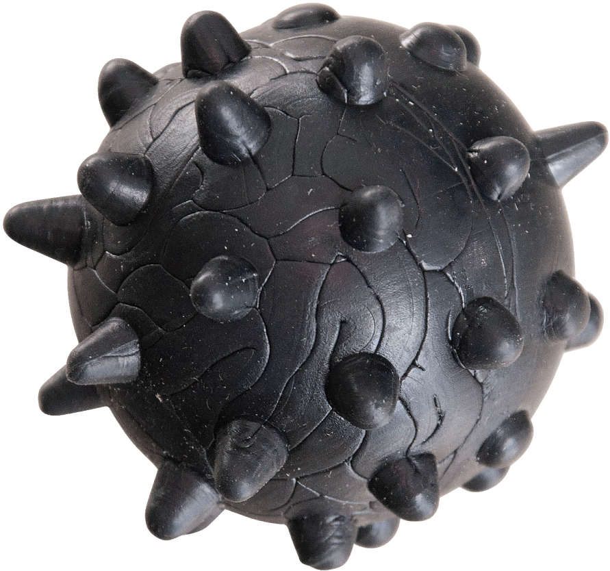 Brinquedo Bola de Borracha Maciça com Cravo Extra Forte - Tam. G