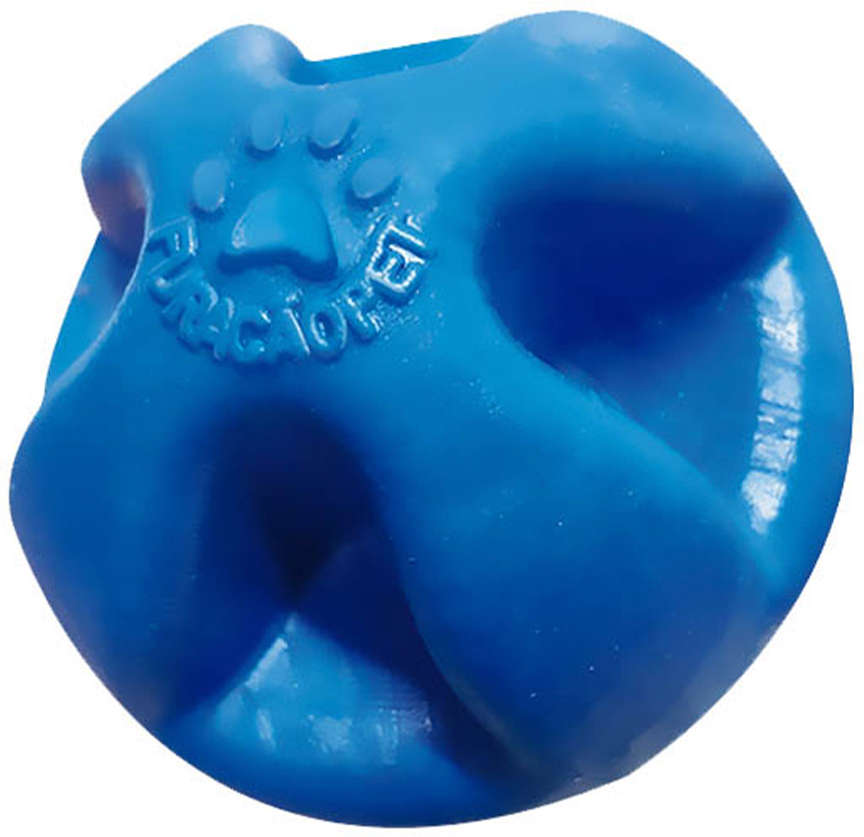 Brinquedo Furacão Pet Bola Maciça Super Ball Azul - 80 mm