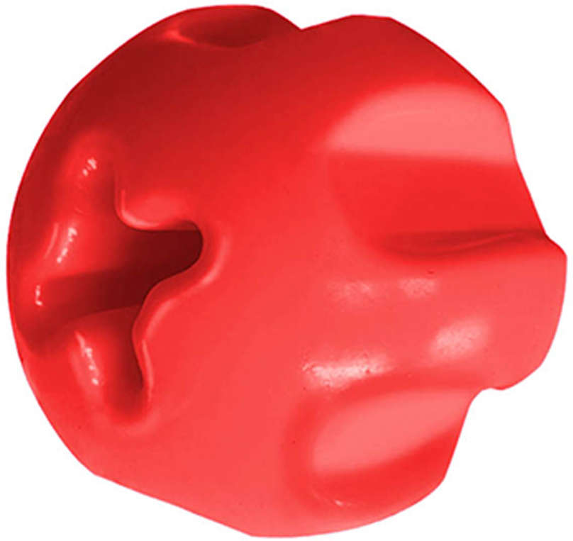 Brinquedo Furacão Pet Bola Maciça Adestramento Vermelho - 75 mm