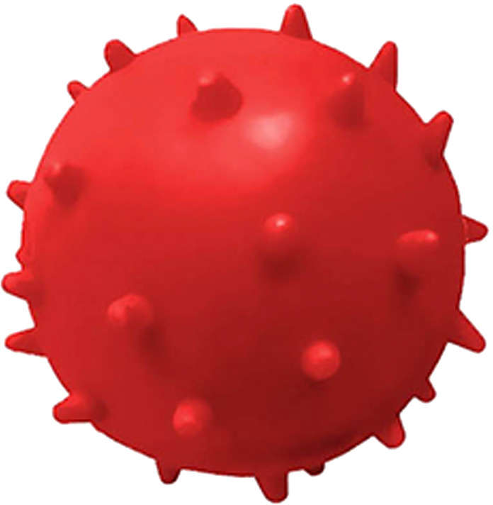 Brinquedo Furacão Pet Bola Maciça Mamona Vermelho - 45 mm