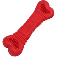 Brinquedo Furacão Pet Osso de Borracha Vermelho - Tam. G