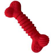 Brinquedo Osso Superbone Borracha Vermelho - Tam. M