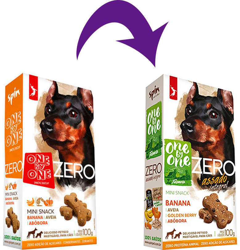 Petisco Onebyone Zero para Cães Sabor Abóbora e Aveia - 100g
