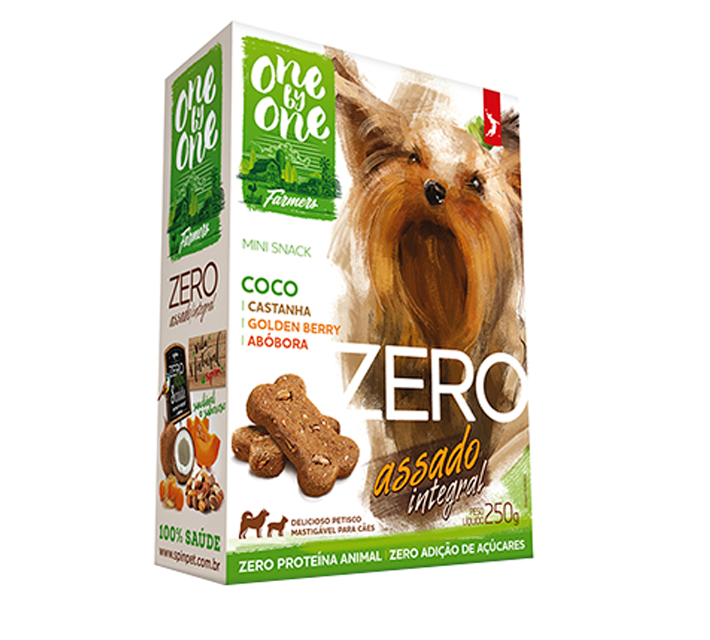 Biscoito Spin Pet Mini Snack Zero para Cães Sabor Abóbora e Castanha - 250g