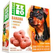 Biscoito Spin Pet Mini Snack Zero Fruit para Cães Sabor Banana e Morango - 50g