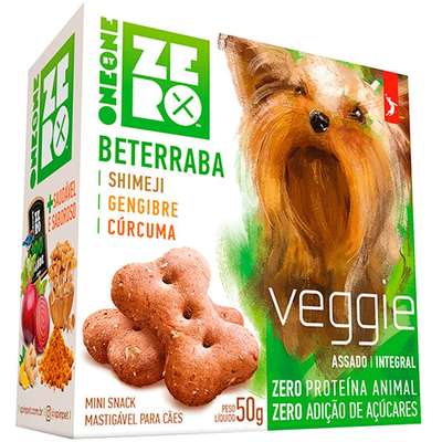 Biscoito Spin Pet Mini Snack Zero Veggie para Cães Sabor Beterraba e Shimeji