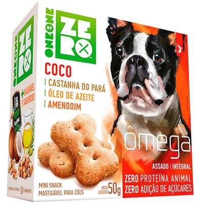 Biscoito Spin Pet Mini Snack Zero Ômega para Cães Sabor Coco e Castanha do Pará