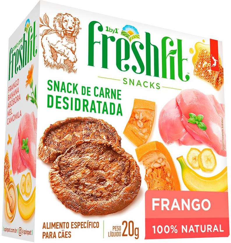 Petisco Spin Pet Freshfit Snack Natural para Cães Sabor Frango - 20g