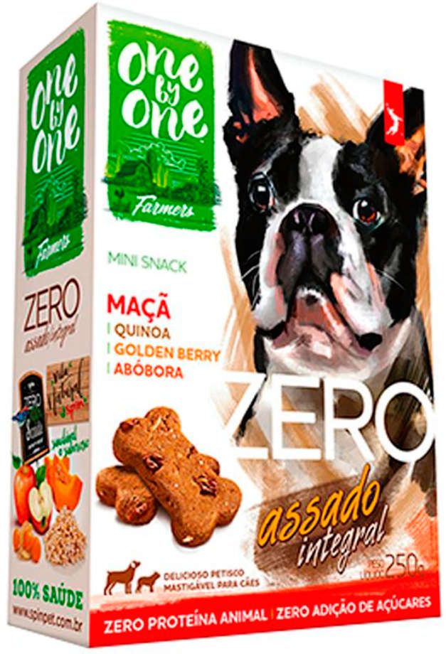Biscoito Spin Pet Mini Snack Zero para Cães Sabor Abóbora e Maçã - 250g