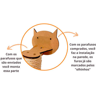 Kit Playground com Arranhador para Gatos