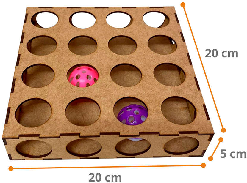 Brinquedo Labirinto com Bolinhas para Gatos - Tam. Único