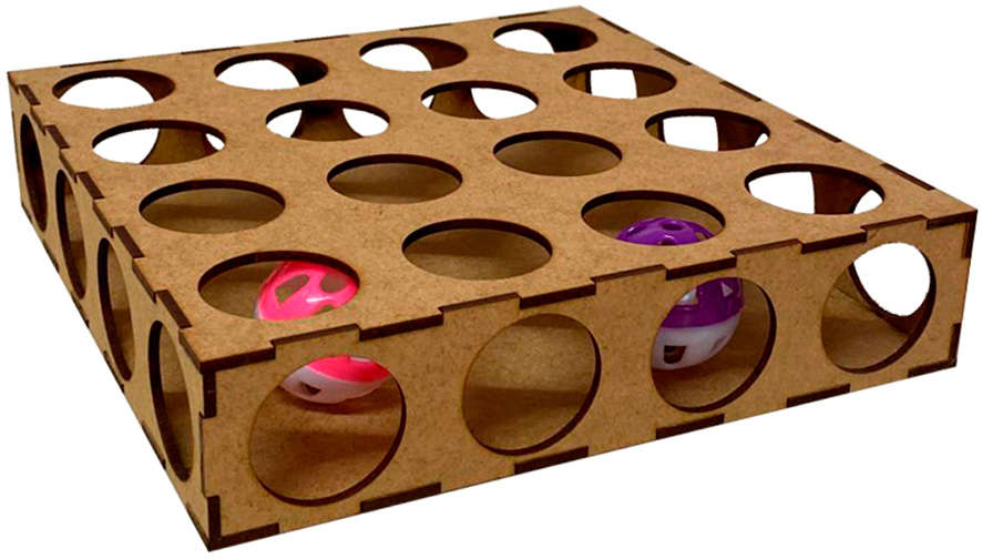 Brinquedo Labirinto com Bolinhas para Gatos - Tam. Único