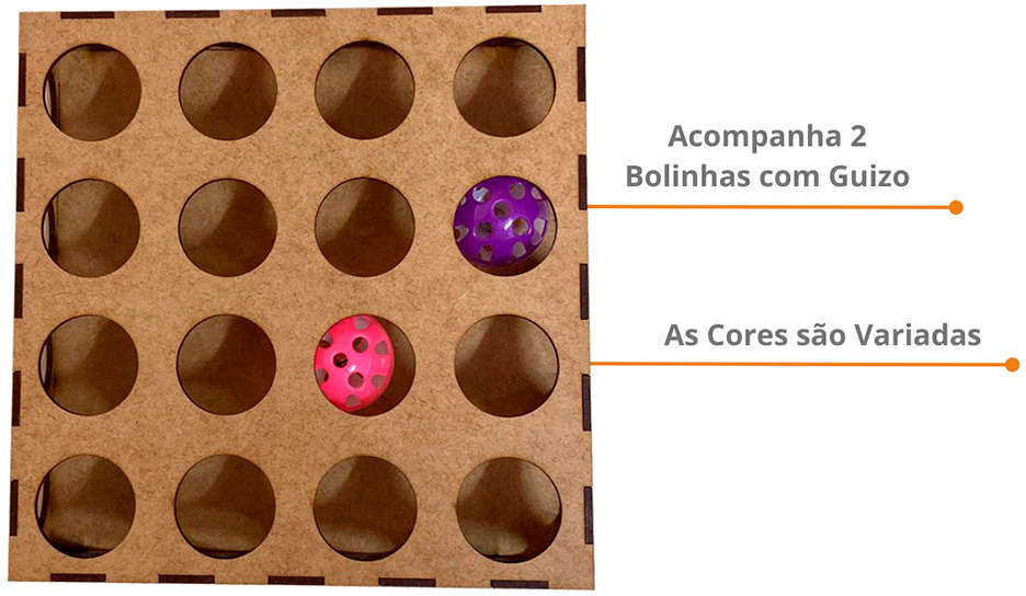 Brinquedo Labirinto com Bolinhas para Gatos - Tam. Único