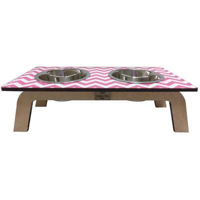 Comedouro Bahamas Geo Pink para Cães e Gatos