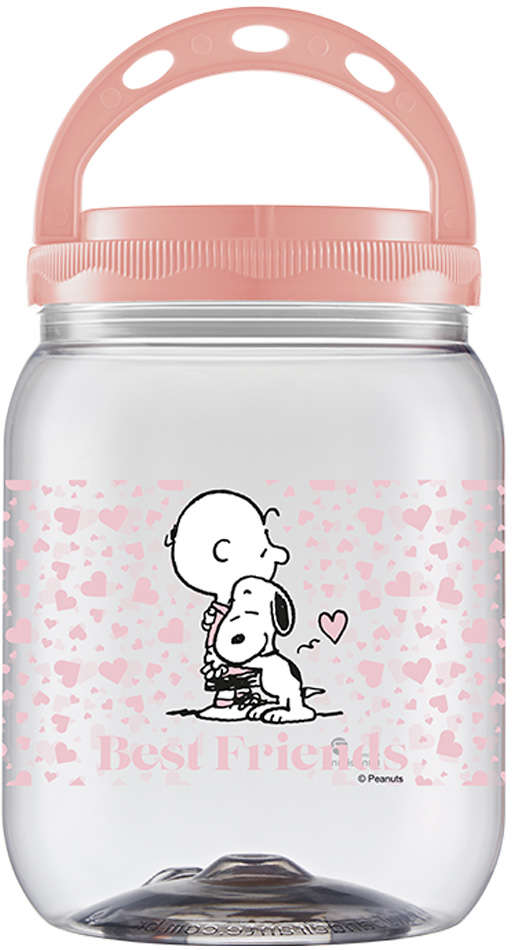 Porta Ração e Petisco Snoopy Best Friends - 1700 mL