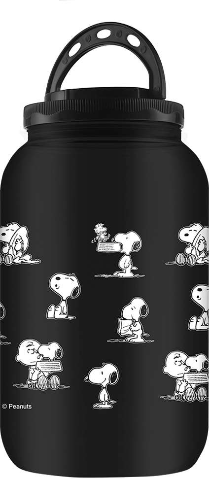 Porta Ração e Petisco Snoopy Preto - 3600 mL