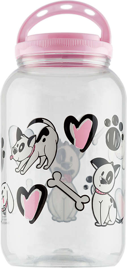 Porta Ração e Petisco Dog Rosa - 3600 mL