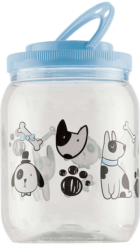 Porta Ração e Petisco Dog Azul - 1700 mL