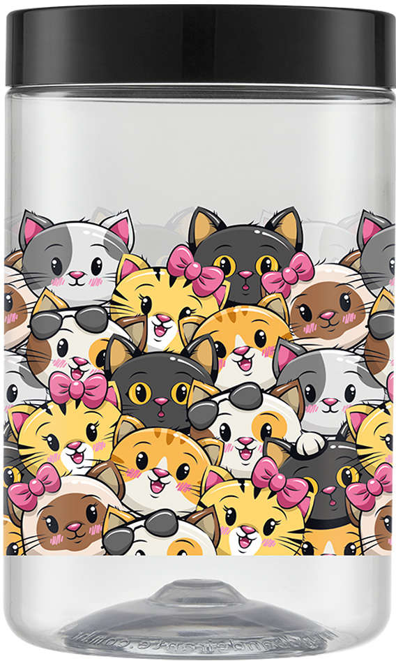 Porta Ração e Petisco Mix Cat - 1500 mL