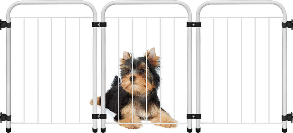 Cercado Portátil Açomix Pet Mix Branco - 105 cm