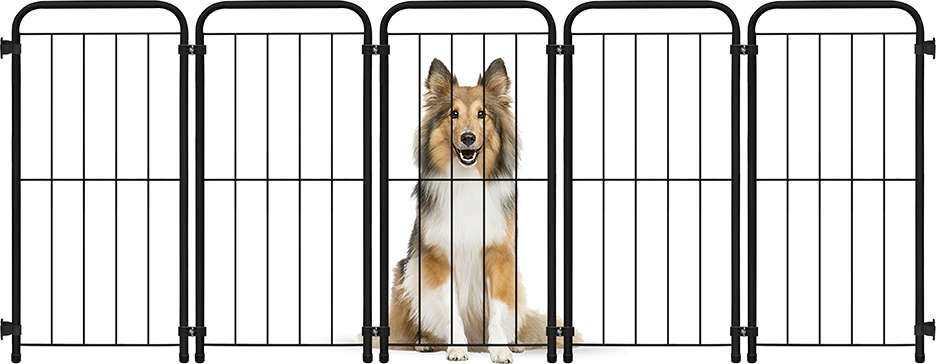 Cercado Portátil Açomix Max Preto Fosco - 176 cm