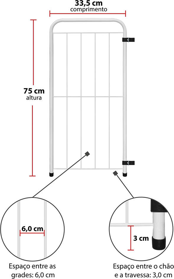 Módulo para Cercado Portátil Açomix Max Branco - Tam. Único