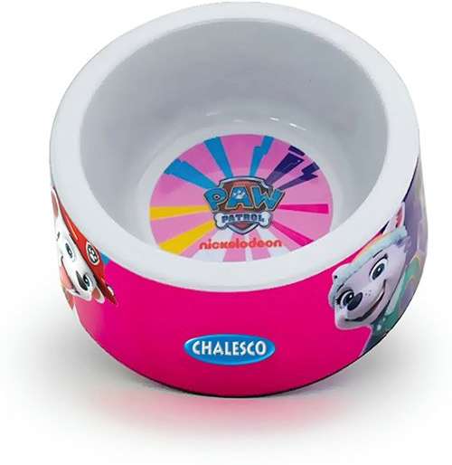 Comedouro Patrulha Canina Rosa para Cães - Tam. G
