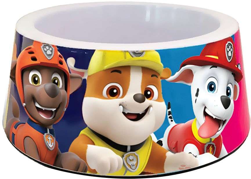 Comedouro Patrulha Canina Rosa para Cães - Tam. G