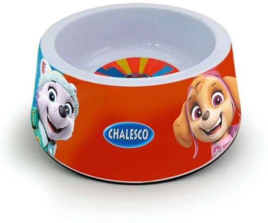 Comedouro Patrulha Canina Laranja para Cães - Tam. M