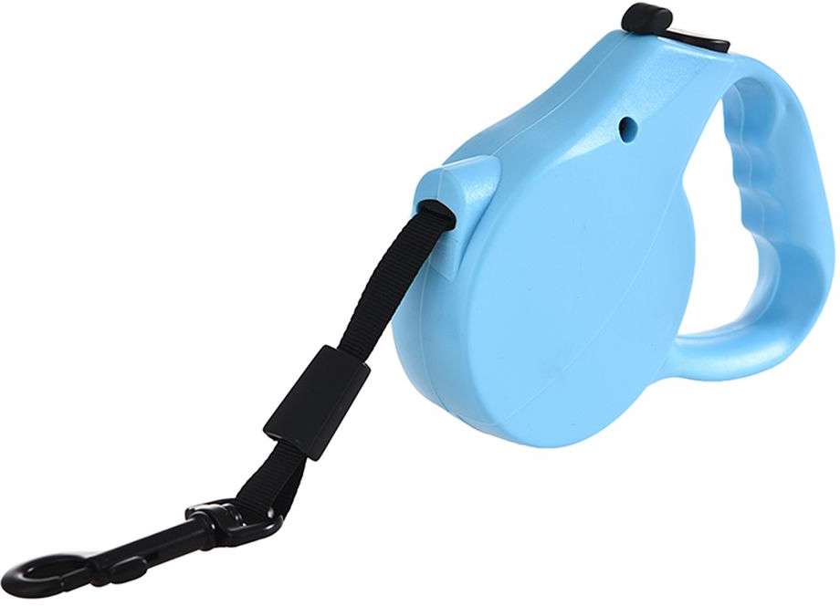 Guia Retrátil Azul para Cães até 25Kg - 3 Metros