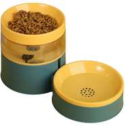 Comedouro e Bebedouro 2 em 1 Plus Amarelo para Cães - Tam. Único