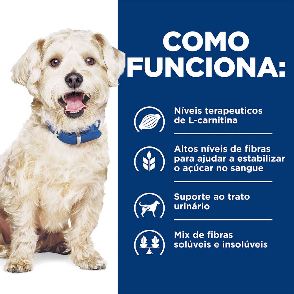 Ração Úmida Hill's Prescription Diet Lata w/d Controle Peso e Glicêmico para Cães Adultos - 370 g