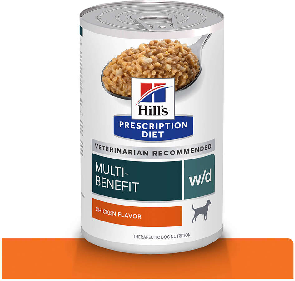 Ração Úmida Hill's Prescription Diet Lata w/d Controle Peso e Glicêmico para Cães Adultos - 370 g