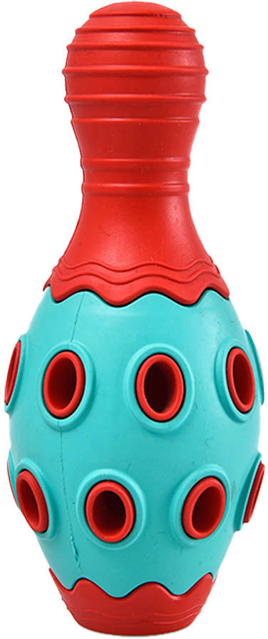 Brinquedo Mordedor Pino de Boliche com Sino - Tam. Único