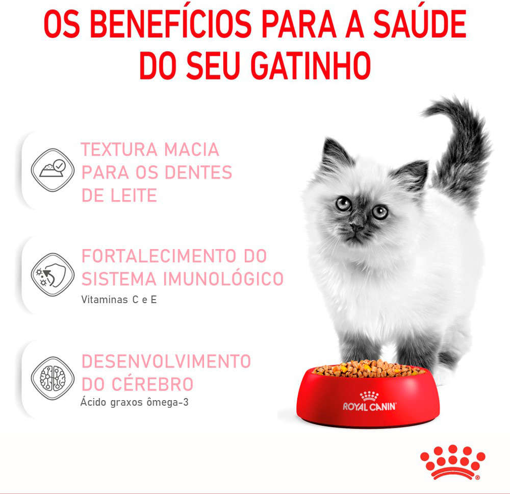 Ração Úmida Royal Canin Sachê Jelly Filhotes Kitten para Gatos Filhotes de até 12 meses - 85 g - 36 Unidades