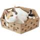 Brinquedo Caixa Hexagolnal de Papelão para Gatos