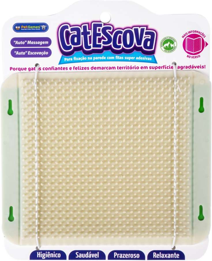 Brinquedo Cat Escova Bege para Gatos - Tam. Único