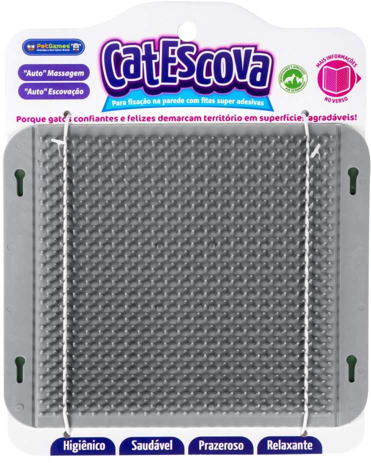 Brinquedo Cat Escova Cinza para Gatos - Tam. Único